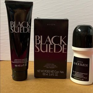 Avon black suede 3 pcs set